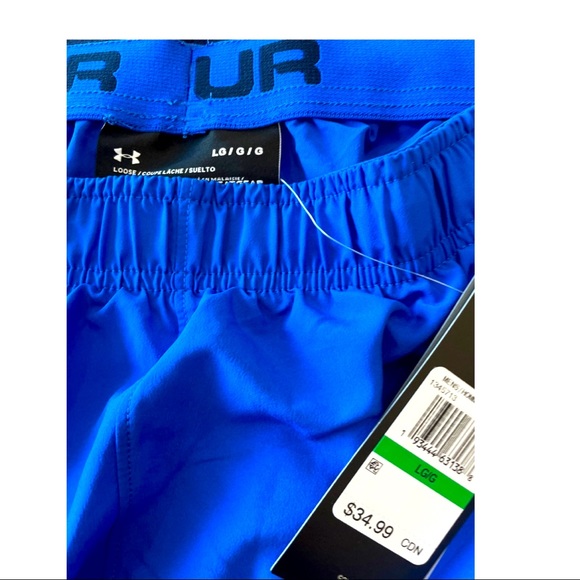 🐝Under Armour • Athletic Shorts • Blue • Men’s Large • NWT - Picture 2 of 3